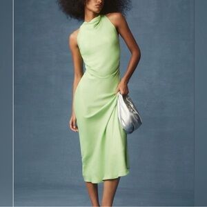 Dye me ~ ($128 retail) Anthropologie dress size XS gorgeous vibrant green